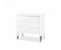 Commode 3 tiroirs LittleSky by Klups Blanka - Blanc - Commodes et plans à langer