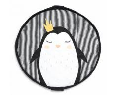 Sac de rangement de jouets et tapis de jeux bébé Soft Pingouin Play & Go - Coffre à jouets et rangements