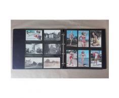 Classeur album SAFE bordeaux au format 33cmsx33cms + 25 feuilles à fond noir pour 300 cartes postales anciennes (20 horizontales - 5 verticales) - Autres Classement et Archivage