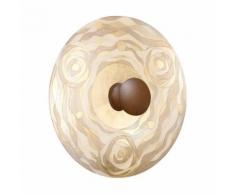 Applique murale design LUNA Corten 1 ampoule Diamètre 62 Cm Champagne Aqua - Appliques et spots