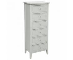 Chiffonnier 6 tiroirs Charme Taupe Atmosphera - Commodes