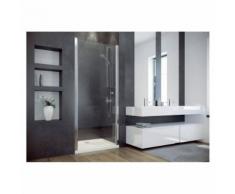 Porte de douche battante CIRKO II 80/90 x195 cm - Paroi porte battante: Largeur 80cm - Installations salles de bain