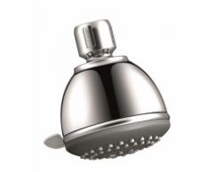 POMMEAU DE DOUCHE - BRAVAT - Chromé - 1 Kg - plastique - Accessoires salles de bain et WC