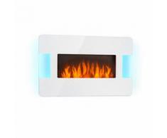 Klarstein Belfort Light & Fire Cheminée électrique effet flammes - chauffage 2000W max. - blanc - Cheminées, poêles