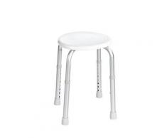Ridder a00603101 tabouret de douche/baignoire rond sans dossier réglable en hauteur blanc - Accessoires de rangement