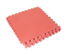 Tapis de protection interconnectables de 1,2cm en mousse - EVA 8 carré de 60x60cm Rouge - Yoga et pilâtes