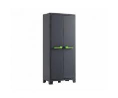 Kis armoire de rangement haute moby - 80 x 44 x 182 cm - gris anthracite - Rangement de l'atelier