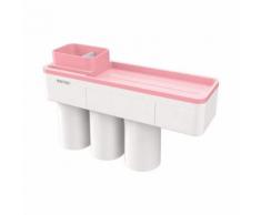 Porte-brosse à dents squeeze Dentifrice stockage Couple Cup Set Box mur suspendu BT609 - Accessoires salles de bain et WC