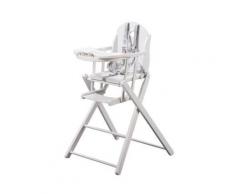 Tineo Chaise Haute Pliante Blanc - Chaises hautes et réhausseurs