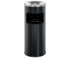 durable durable corbeille à papier safe, avec couvercle étouffoir noir - Boite de rangement