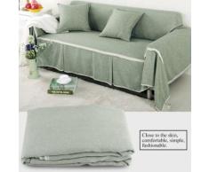 Housse de canapé pour 1 Siège Couverture De divan tapis - vert 215*200cm - Textile séjour
