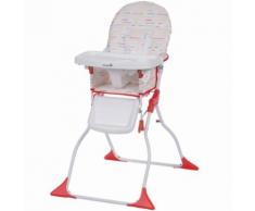 Safety 1st Chaise Haute Pliante Keeny Red Lines Blanc 2766260000 - Table et chaise