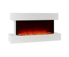 Klarstein Studio-2 Cheminée électrique Simulation de flammes LED 1000/2000W 40m² - blanc - Chauffage et ventilation