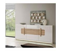 buffet - bahut - enfilade HELSINKI Buffet 3 portes - Décor chene gris - 194,6 x 90,9 x 41,4 cm - Buffets
