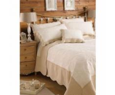 Riva Home Fayence - Couvre-lit (265 x 265 cm) (Ivoire/Taupe) - UTRV396 - Linge de lit