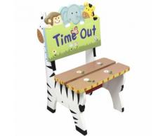 Chaise siège fauteuil banc animaux bois décor chambre enfant bébé mixte W-8270A - Petit mobilier enfant