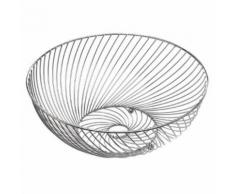 Paris Prix - Corbeille à Fruits En Métal torsade 30cm Argent - Accessoires de rangement