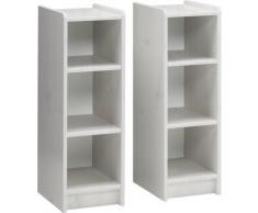 Etagère pour enfant en pin massif blanc - Dim : 79 x 32 x 99 cm -PEGANE- - Etagères enfant