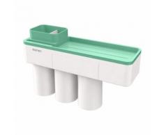 Porte-brosse à dents squeeze Dentifrice stockage Couple Cup Set Box mur suspendu BT610 - Accessoires salles de bain et WC