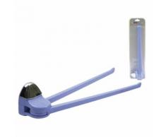 porte-serviette 2 barres bleu - Accessoires salles de bain et WC