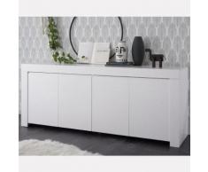 Enfilade 210 cm blanc laqué design AGATHE - Buffets