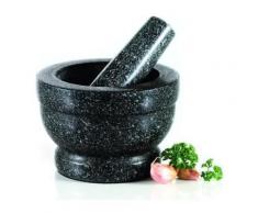GENERIQUE JXMPG602 MORTIER EN MARBRE GRAND MODÈLE + PILON GRIS 14 CM - Accessoire de cuisine