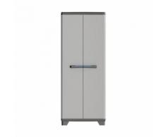 KIS Armoire de rangement haute Linear - 68 x 39 x 173 cm - Noir et gris - Rangement de l'atelier