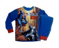 DC Comics Batman v Superman pyjama polaire bleu - Range pyjama