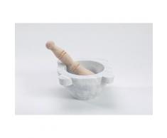 Mortier Marbre Pilon Bois 16Cm - Ustensile de cuisine