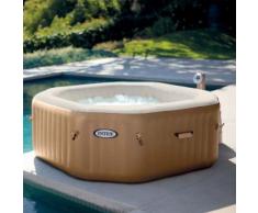 Paris prix - spa gonflable 4 places octogonale beige - Jacuzzi et sauna