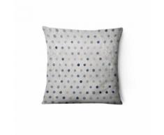 Housse de coussin enfant Pois - L. 43 x l. 43 cm - Bleu - Textile séjour