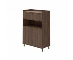 buffet - bahut - enfilade GABY Buffet Haut décor bois - 2 Portes - L 90 cm - Buffets