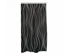 rideau de douche polyester 180*h200cm glitter home noir - Accessoires salles de bain et WC