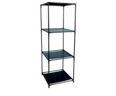 etagere meuble de rangement colonne de vêtement 10 kgs portable armoire 3 casiers - Rangement de l'atelier