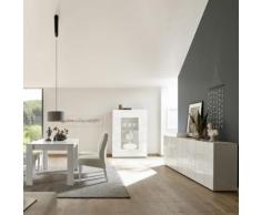 Salle à manger enfilade 4 portes blanc laqué design NERINA - Ensemble de meubles