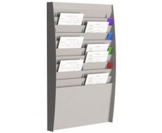 Paperflow 80027 Trieur mural polystyrène 2 x 10 cases format A4 - Armoires de bureau