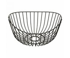 Paris Prix - Corbeille à Fruits courbe 27cm Noir - Accessoires de rangement