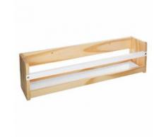 Étagère Enfant en Bois Livres 55cm Blanc - Étagère