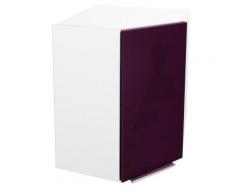 Caisson Angle Haut 60 Cm Aubergine Haute Brillance - Objet à poser