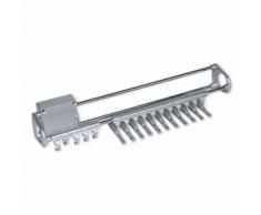 EMUCA 7085525 Accessoire latéral extractible Cravates et Porte-Ceintures Self pour Armoire, Chromé/Peint Aluminium - Armoire