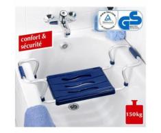 Siège de baignoire en aluminium - Bleu - Accessoires de bain