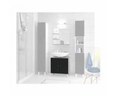 CORAIL Meuble sous-lavabo L 60 cm - Noir laque - Meubles de salle de bain