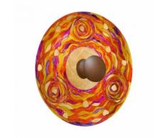 Applique murale design LUNA Corten 1 ampoule Diamètre 62 Cm Rouge Aqua - Appliques et spots