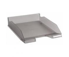 Exacompta Office Corbeille à courrier, couleur gris translucide - Armoires de bureau