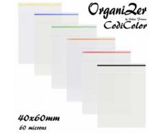 Sac plastique OrganiZip Codicolor 40x60mm 60 microns Orange - Boite de rangement