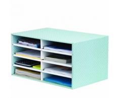 Style Trieur Cartonné de Bureau - Vert/Blanc - Bureaux