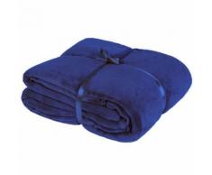 TECTAKE Plaid Canapé avec Manches Doux en Polyester 180 cm x 150 cm Bleu - Textile séjour