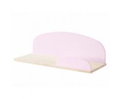 Etagère enfant en bois brut et laqué L65cm KARIBOU rose - Etagères enfant