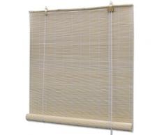 vidaXL Store enrouleur bambou naturel 100 x 160 cm - Fenêtres et volets
