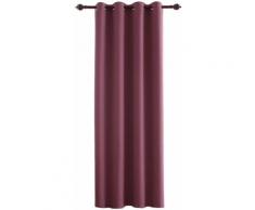 Deconovo Rideau Occultant pour Salon Chambre Enfant Fille Isolation Thermique de Porte Fenetre à Oeillets 132x213cm Violet - Rideaux et stores